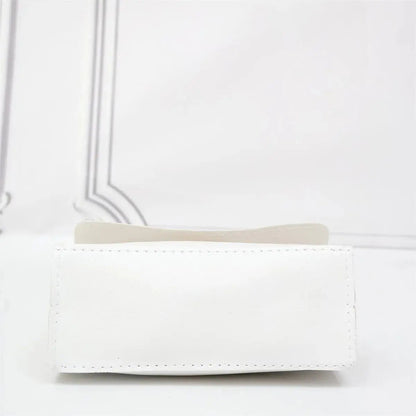 Elegant women's handbag with scarf handle and chain strap – fashionable accessory for everyday use and events