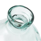 Vaas gerecycled glas Jinsuo blauw 34 x 34 x 73 cm, organische flesvorm