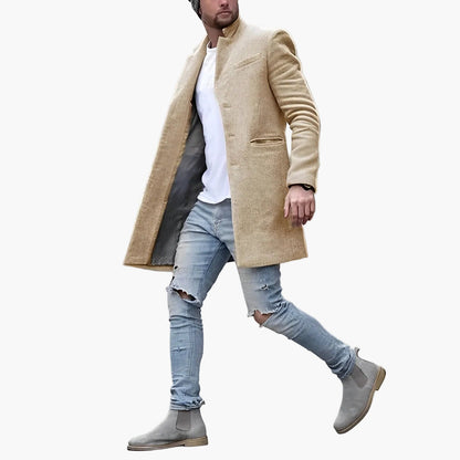 Herren Slim Fit Mantel – Moderner Business & Freizeit Look, Urbaner Style