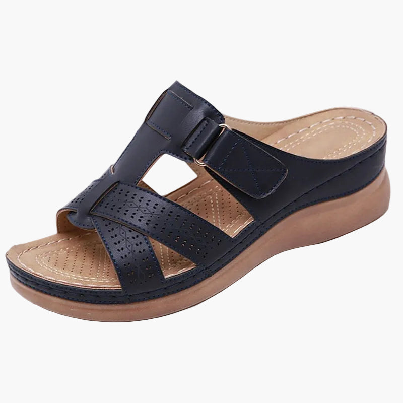 Women's Comfortable Slip-On Wedge Sandals for Everyday and Leisure