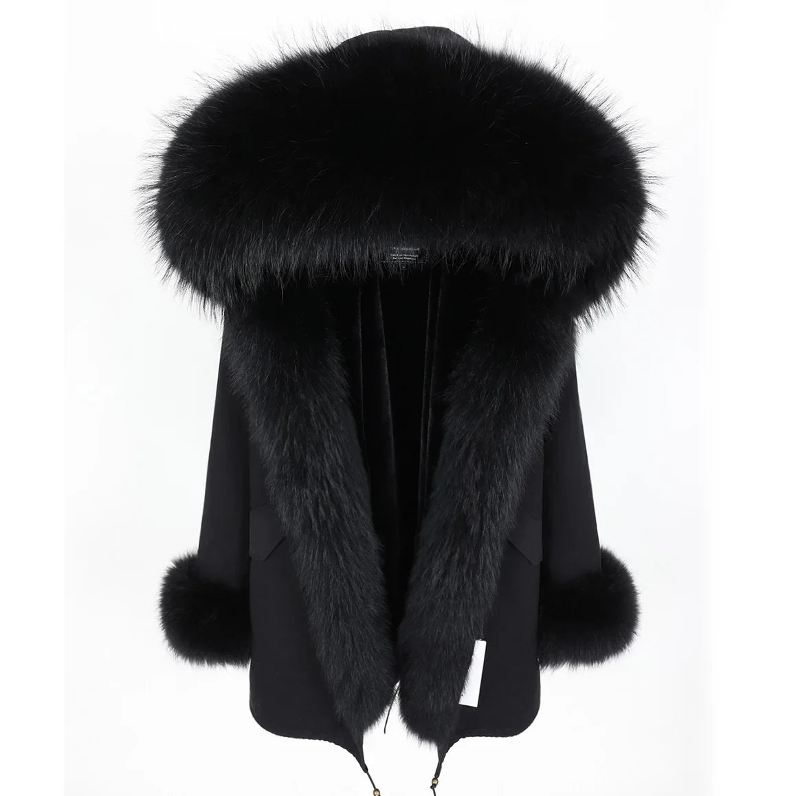 Damen Winter Parka mit abnehmbarem Fellbesatz und Kapuze