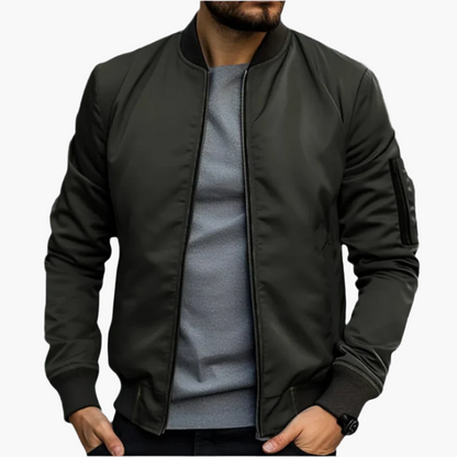 Men's bomber jacket transitional jacket modern streetwear – stylish & versatile for leisure and everyday use