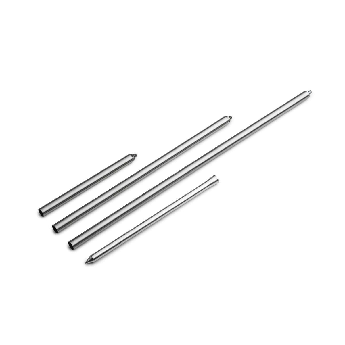 Tuinfakkel roestvrij staal en borosilicaatglas Spin 90, zilver, bio-ethanol, voor balkon en terras