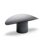 Vuurschaalverhoger metaal Ellipse donkergrijs Ø 35 cm, hoogte 18 cm, voet los zonder vuurschaal