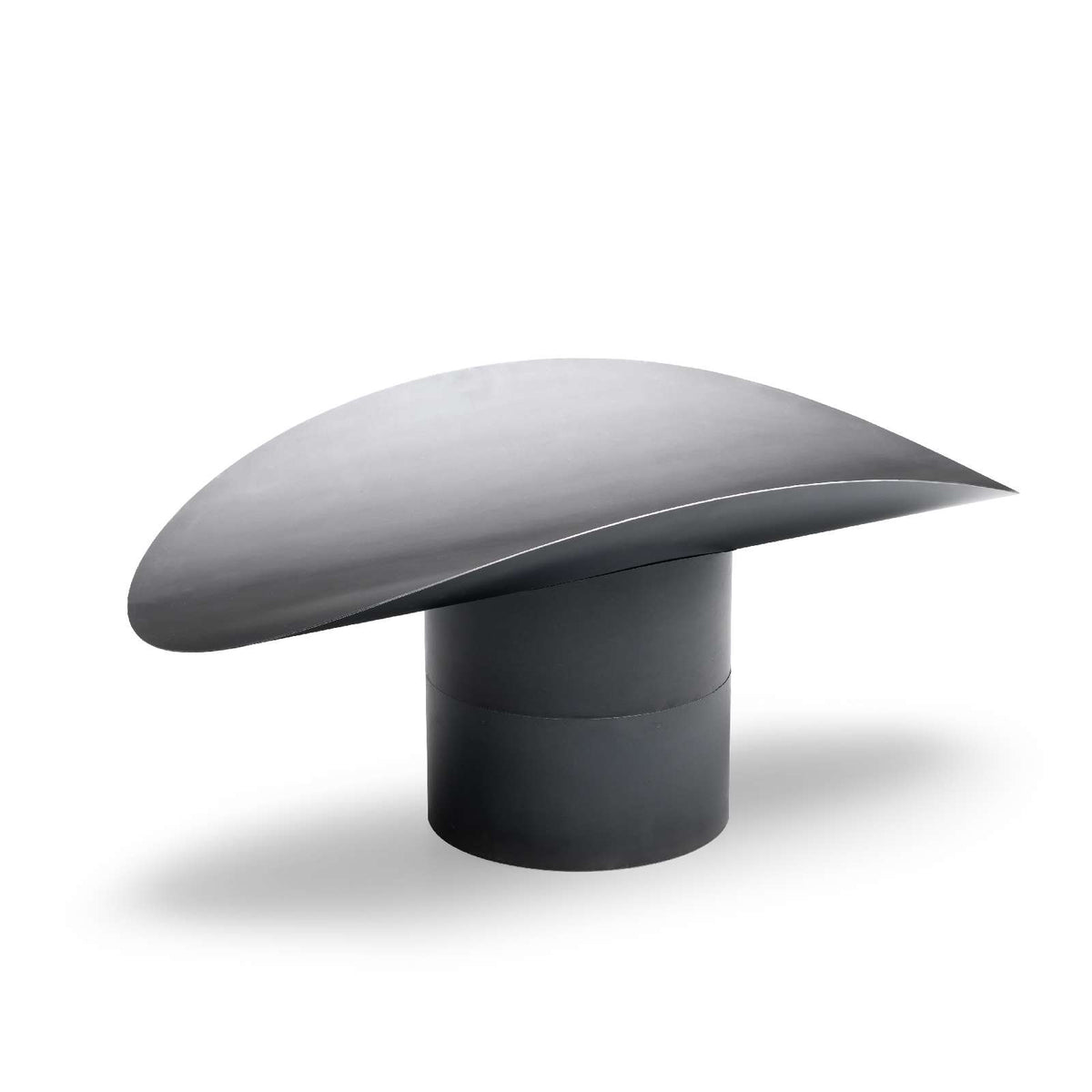 Vuurschaalverhoger metaal Ellipse donkergrijs Ø 35 cm, hoogte 18 cm, voet los zonder vuurschaal