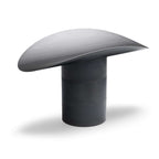 Vuurschaalverhoger metaal Ellipse donkergrijs Ø 35 cm, hoogte 18 cm, voet los zonder vuurschaal