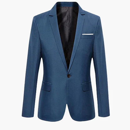 Men's Blazer Slim Fit Modern Business Casual Jacket – Elegant Suit for Office & Everyday Use