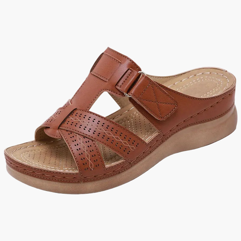 Women's Comfortable Slip-On Wedge Sandals for Everyday and Leisure