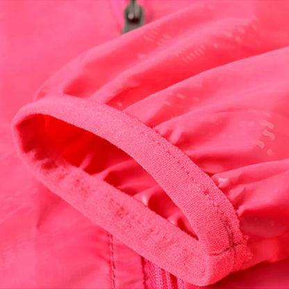 Lightweight hooded windbreaker jacket with zipper & sun protection for outdoor activities