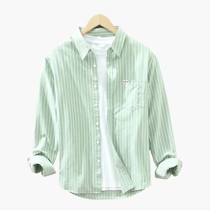 Men's casual shirt with stripes – Classic & modern for everyday and office