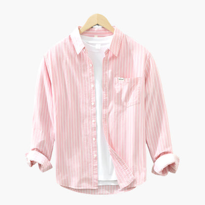 Men's casual shirt with stripes – Classic & modern for everyday and office