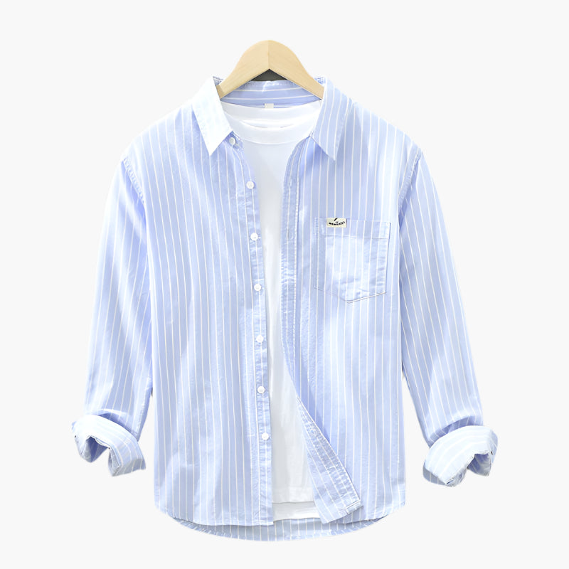Men's casual shirt with stripes – Classic & modern for everyday and office
