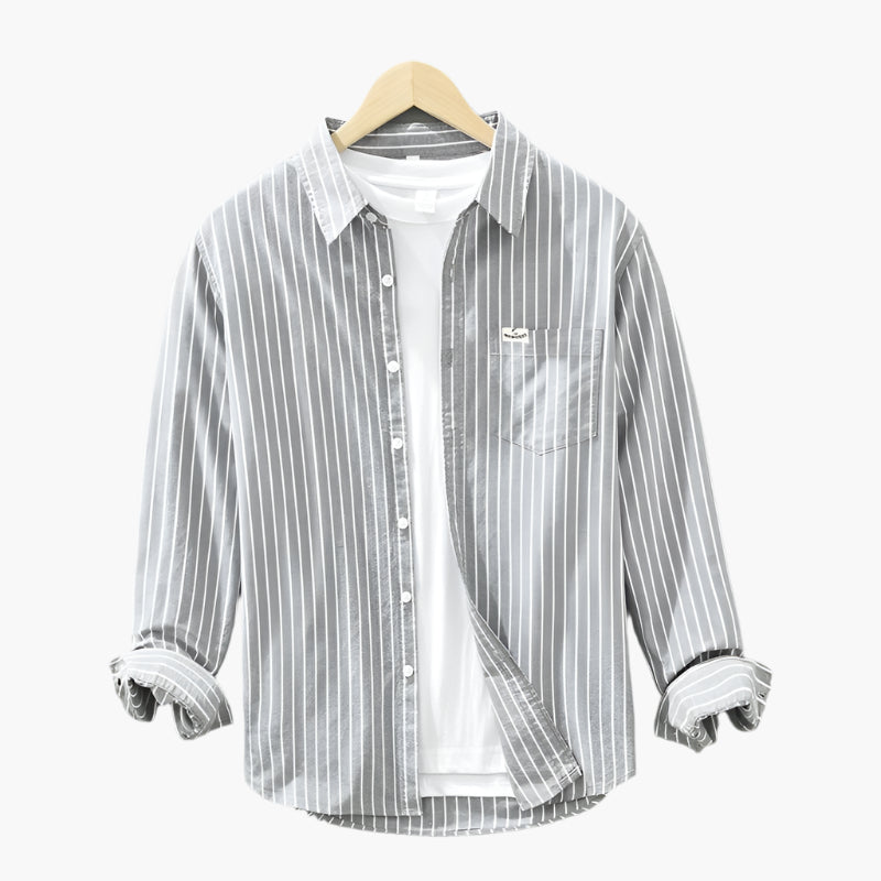 Men's casual shirt with stripes – Classic & modern for everyday and office