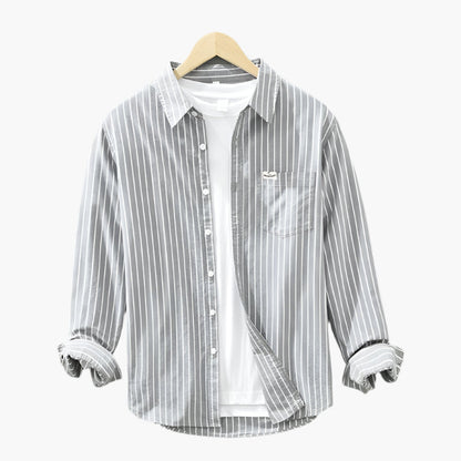 Men's casual shirt with stripes – Classic & modern for everyday and office