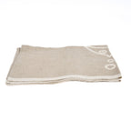 Keukendoek linnen The Linen Fish vismotief naturel wit 50 x 70 cm voor de keuken