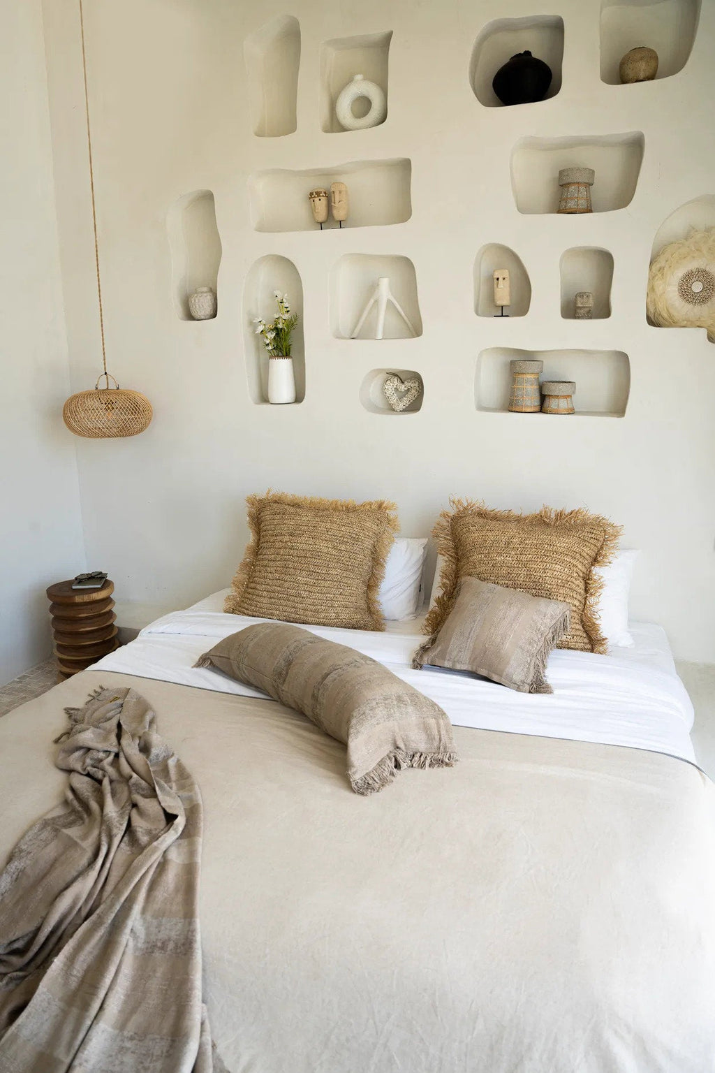 Kussenhoes fluweel Oh My Gee, betonfluweel met franjes – 100 x 35 cm, voor woonkamer en slaapkamer