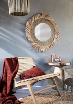 Kussenhoes katoen Oh My Gee boho kersrood 30 x 50 cm, voor woonkamer en slaapkamer