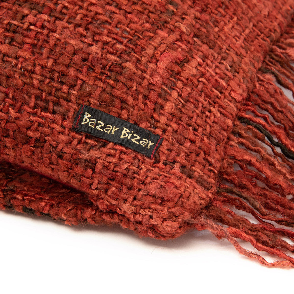 Kussenhoes katoen Oh My Gee boho kersrood 30 x 50 cm, voor woonkamer en slaapkamer