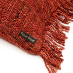 Kussenhoes katoen Oh My Gee boho kersenrood 35 x 100 cm, voor woonkamer en slaapkamer