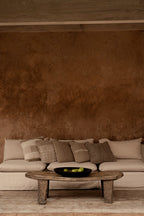 Kussenhoes linnen Linen Threads wit naturel 50 x 50 cm, handgemaakt voor bank en bed