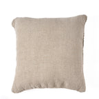 Kussenhoes linnen Linen Grain natuurlijk zwart, handgeweven met structuur – 50 x 50 cm