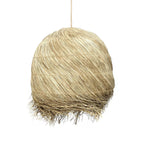 Hanglamp gras handgevlochten Wicked naturel 50 x 50 x 50 cm, boho voor slaapkamer en woonkamer