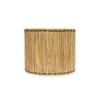 Tafellamp Molokai terracotta en gras, wit naturel – Ø 30 x 51 cm, voor nachtkastje, woonkamer of hal