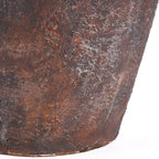 Vloervaas terracotta Volcanic bordeaux XXL, Ø 50 x 70 cm, handgemaakt voor woonkamer, hal of terras