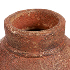 Vaas terracotta Amphora Rustica, handgevormd, terracotta kleur, 25 x 25 x 40 cm, woonkamer