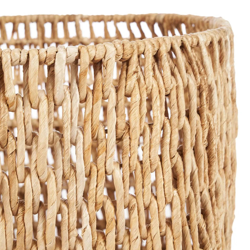 Mand bananenblad Louh Louh naturel XL, handgemaakt – 55 x 55 x 41 cm voor plaids, speelgoed en wasgoed