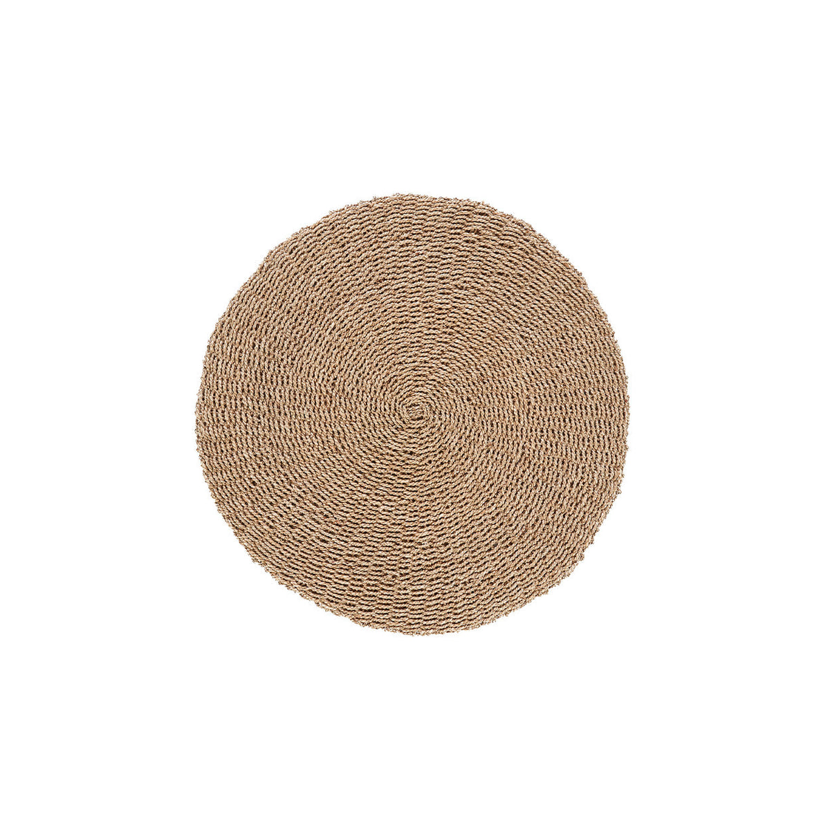 Vloerkleed rond sisal Sizali naturel Ø 100 cm, handgemaakt voor woonkamer of slaapkamer