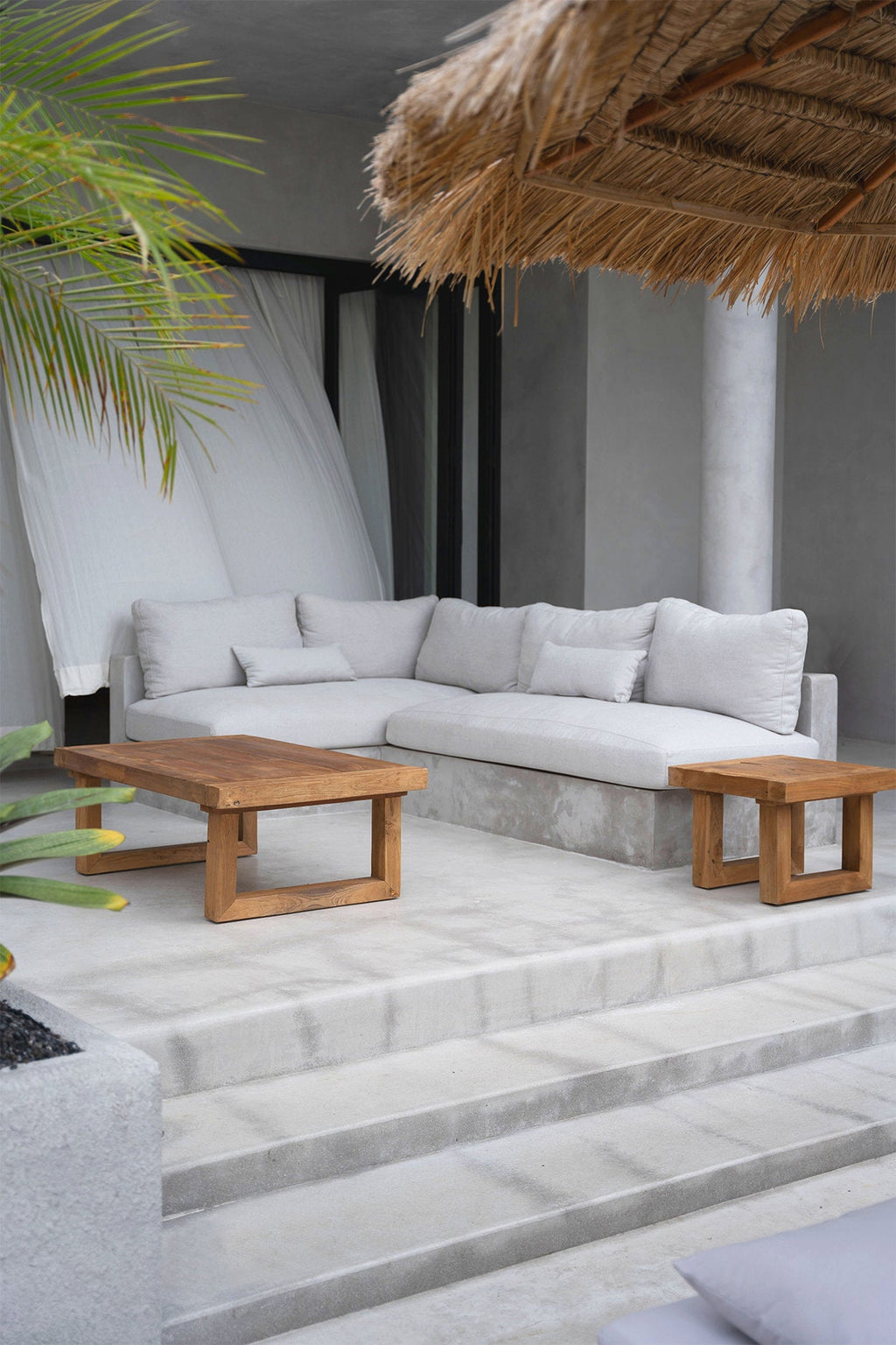 Salontafel gerecycled teakhout naturel 110 x 70 x 40 cm, voor de woonkamer