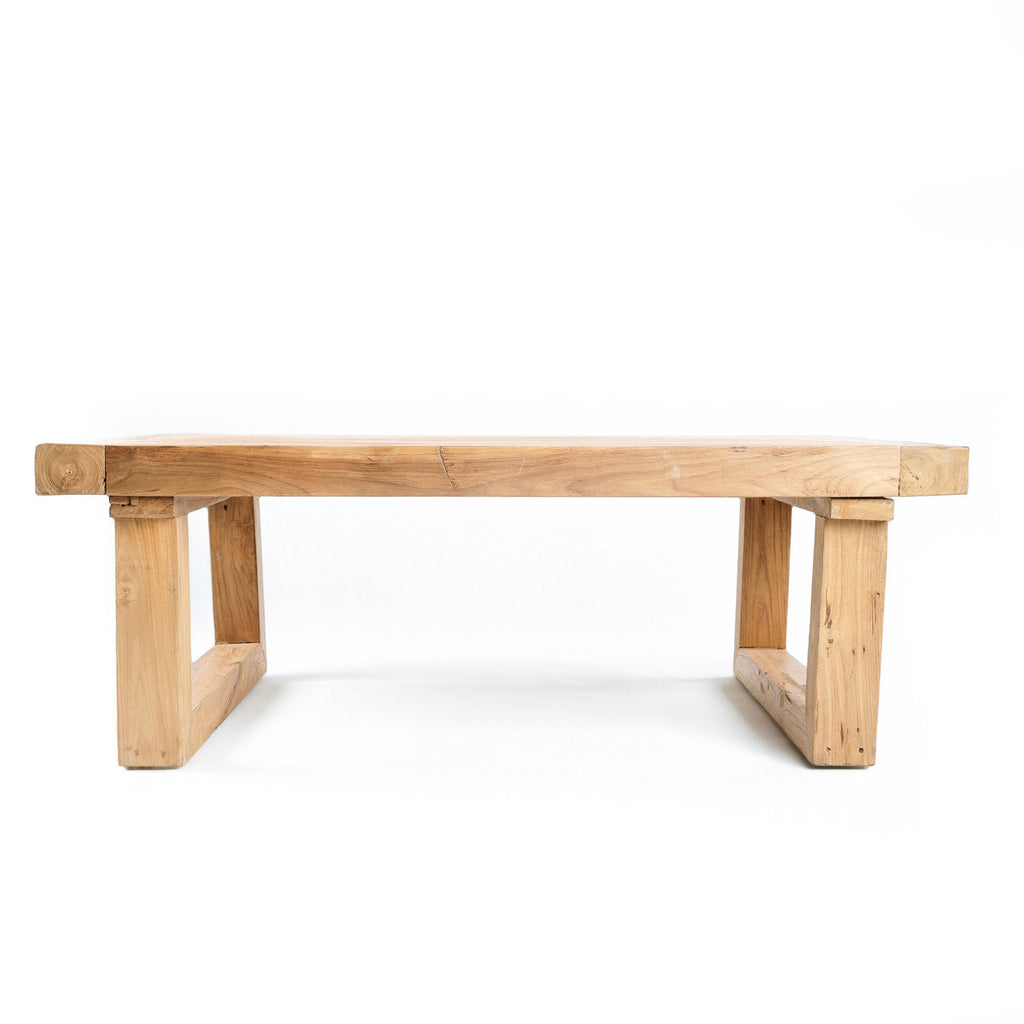 Salontafel gerecycled teakhout naturel 110 x 70 x 40 cm, voor de woonkamer