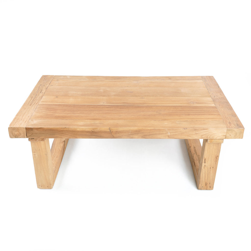 Salontafel gerecycled teakhout naturel 110 x 70 x 40 cm, voor de woonkamer