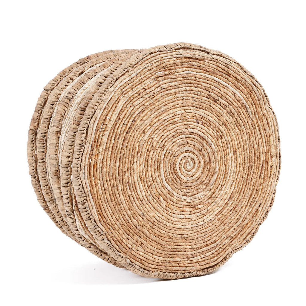 Mand waterhyacint en bananenblad Chungu handgeweven, naturel – Ø 54 x 35 cm, voor opberging en decoratie