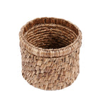 Mand waterhyacint Choppy handgevlochten naturel Ø 36 x 31 cm, voor opbergen
