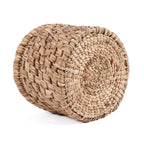 Mand waterhyacint Choppy handgevlochten naturel Ø 36 x 31 cm, voor opbergen