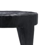 Salontafel suarhout massief Madero zwart 61 x 61 x 40 cm voor woonkamer