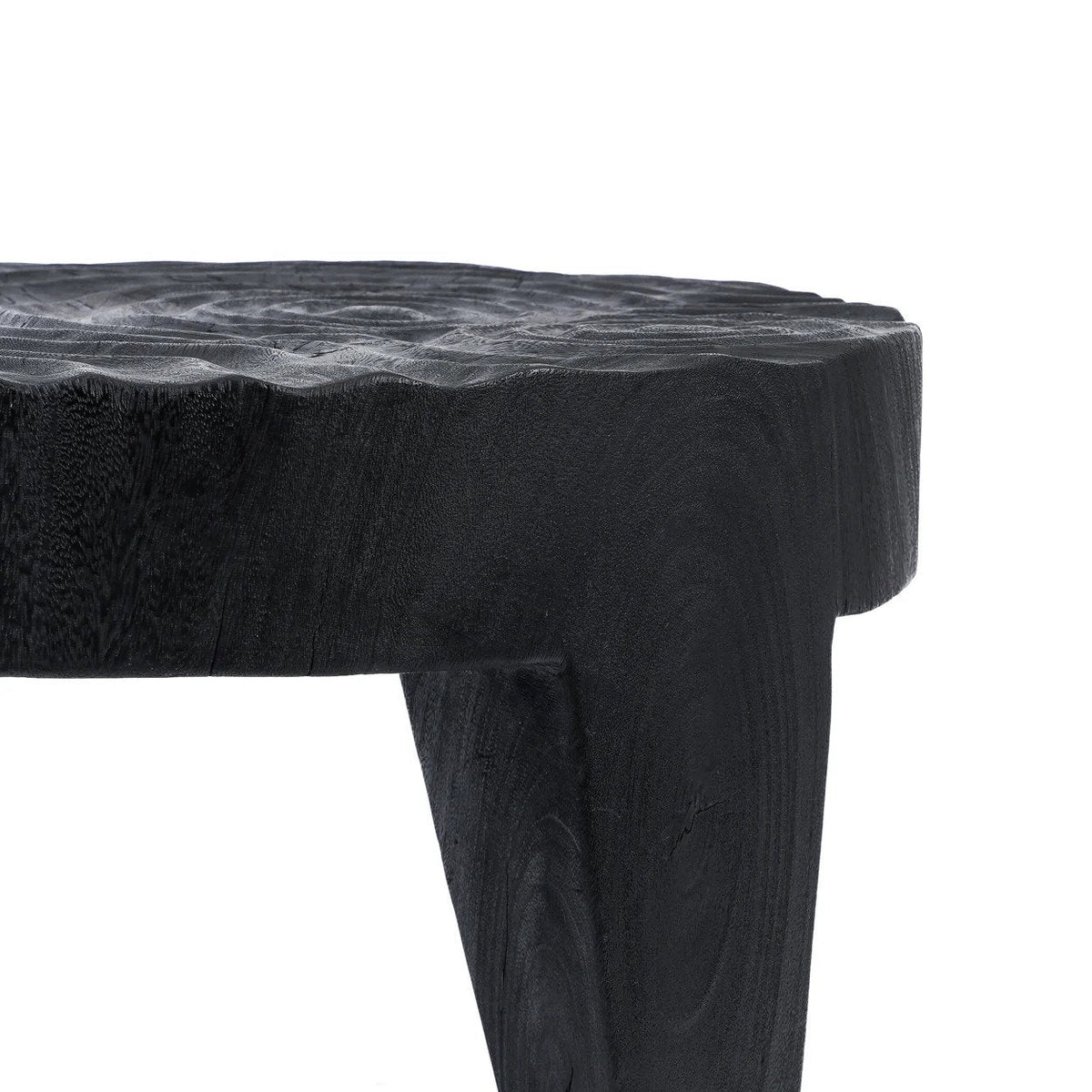 Salontafel suarhout massief Madero zwart 61 x 61 x 40 cm voor woonkamer