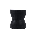 Kruk suarhout zwart, model Kotoran, Ø 35 cm, hoogte 45 cm, als bijzettafel of extra zitplaats