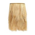 Naturel wandlamp van abaca en gras met lange, losse vezels en een smalle rand bovenaan