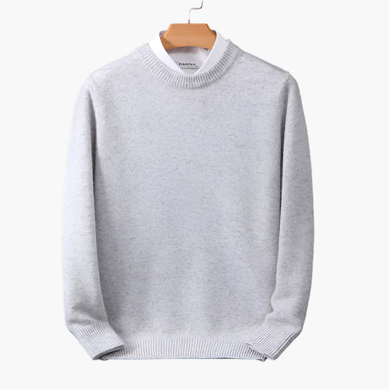 Men's Sweater with Crew Neck – Elegant Business & Casual Knit Sweater