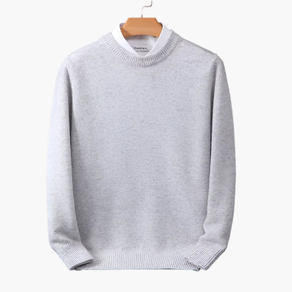 Men's Sweater with Crew Neck – Elegant Business & Casual Knit Sweater