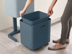 Prullenbak Totem Max Sky blauw 60 L, 2 compartimenten van 30 L voor afvalscheiding