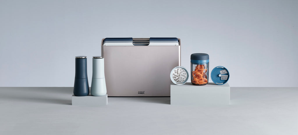 Prullenbak Totem Max Sky blauw 60 L, 2 compartimenten van 30 L voor afvalscheiding