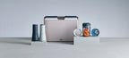 Prullenbak Totem Max Sky blauw 60 L, 2 compartimenten van 30 L voor afvalscheiding