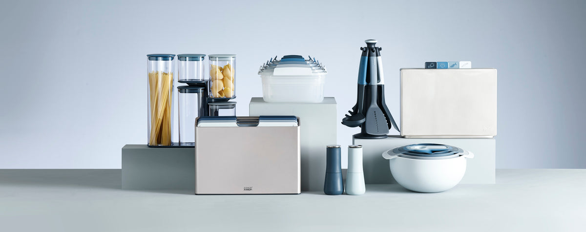 Prullenbak Totem Max Sky blauw 60 L, 2 compartimenten van 30 L voor afvalscheiding