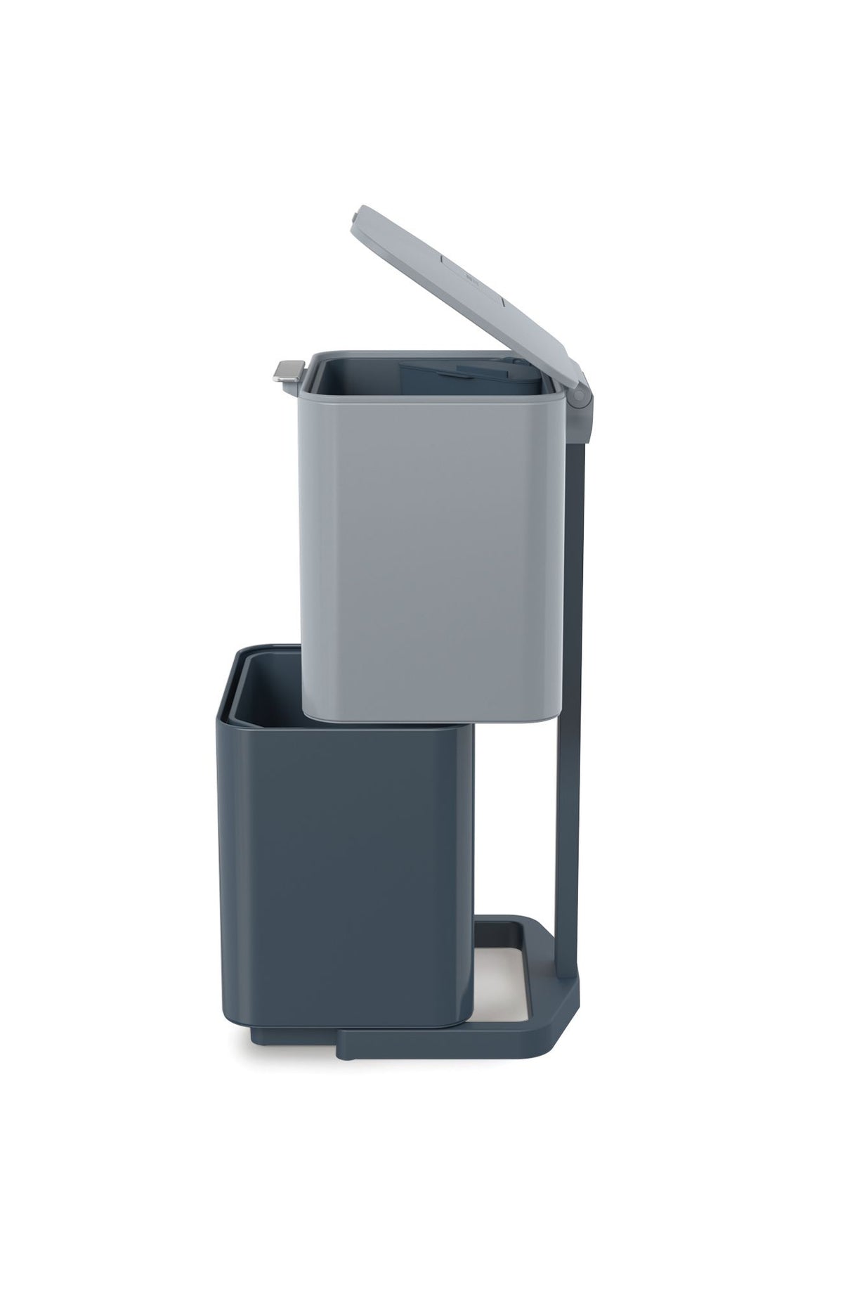 Prullenbak Totem Max Sky blauw 60 L, 2 compartimenten van 30 L voor afvalscheiding