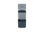 Prullenbak Totem Max Sky blauw 60 L, 2 compartimenten van 30 L voor afvalscheiding