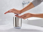 Badkameraccessoires set rvs Bathroom Beauties zilver, tandenborstelhouder en zeepdispenser, set van 2